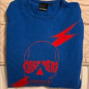 Skull & Lightening Bolt Cashmere Sweater